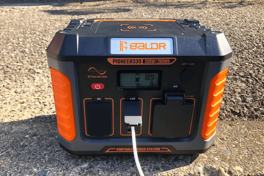 BALDR PIONEER330の電力表示
